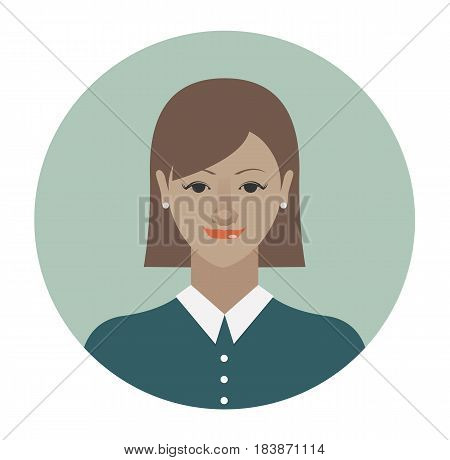 African american man. Male avatar icon in flat style. Male user icon. Cartoon man avatar. Vector stock.