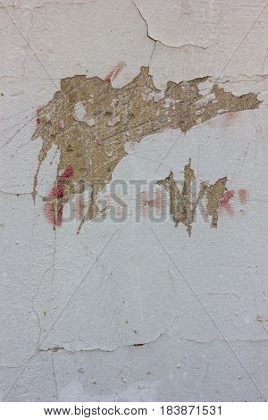 Old Threadbare Weathered Concrete Wall Texture