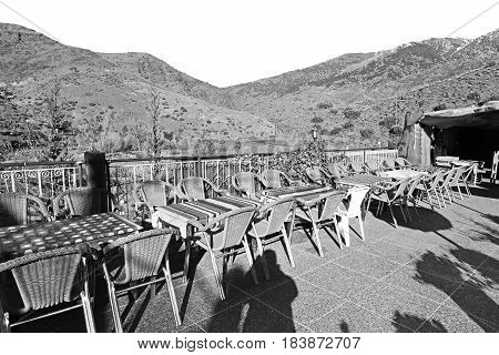 Table  In Todra Gorge  Morocco