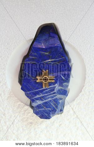 ZAGREB, CROATIA - MARCH 31: The reliquary with particle of the cross on which Jesus was crucified Christ in Chapel of Saint Dismas in Zagreb, Croatia on March 31, 2015
