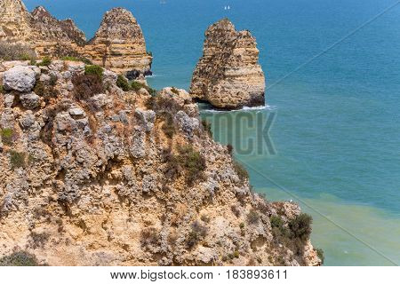 Cliffs of Ponta da Piedade, Lagos, Algarve, Portugal