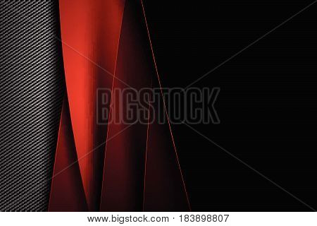 Abstract background dark and black carbon fiber vector illustration eps10