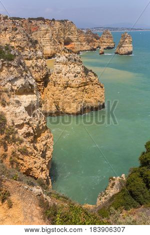 Cliffs of Ponta da Piedade, Lagos, Algarve, Portugal