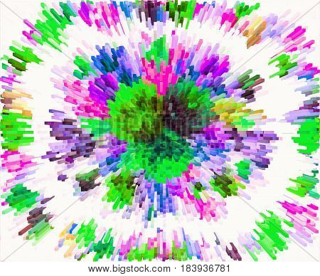 Color Extrusion Blocks And Pyramids Abstract Colorful 3d Extrusion Background Flowers Floral Pattern