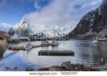 Traditional Norwegian Fishing Village 