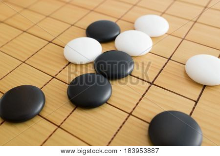 Go game or Weiqi (Chinese board game) background