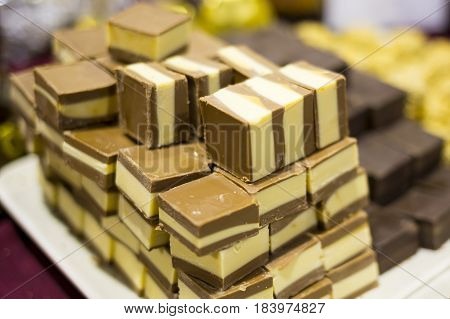 White And Brown Chocolate Bars