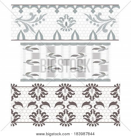 Seamless lace background with abstract vector pattern