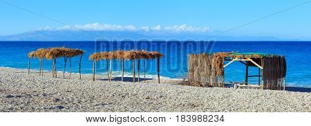 Summer Morning Pulebardha Beach (albania).