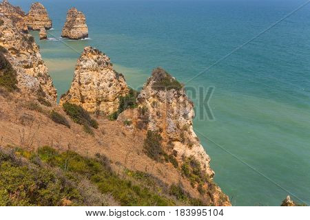 Cliffs of Ponta da Piedade, Lagos, Algarve, Portugal