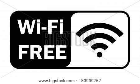 Wifi wireless internet signal flat icon signal .