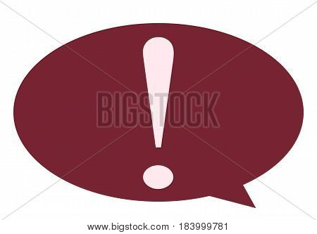 The Exclamation Business Mark Icon In Bubble