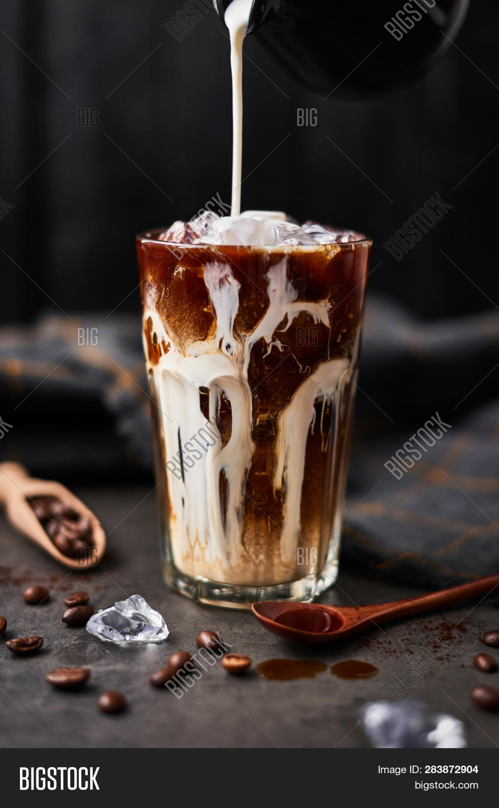 Ice Coffee Tall Glass Image & Photo (Free Trial) Bigstock