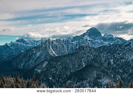 Winter Day In The Alps Of Friuli Venezia-giulia