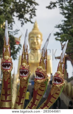 Thailand Pattaya Wat Phra Yai Buddha