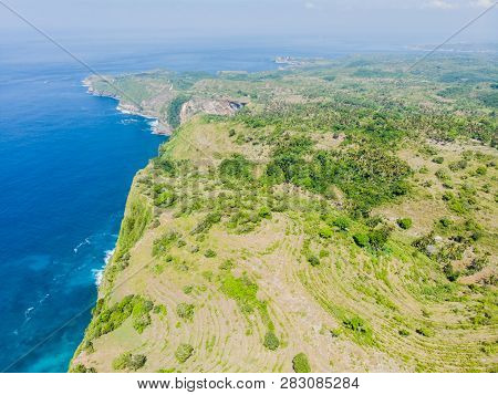 Coast Of The Island Of Nusa Peida. Nature Indonesia.