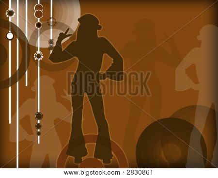 Brun Disco silhuet
