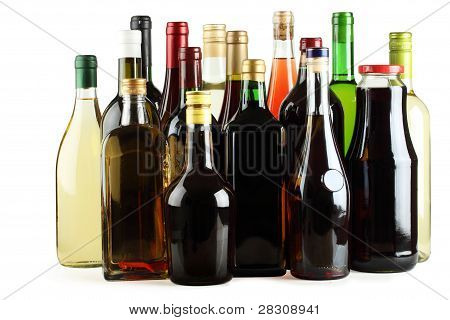 Vino, jugo, whisky, Brandy, Ginebra, Vodka.