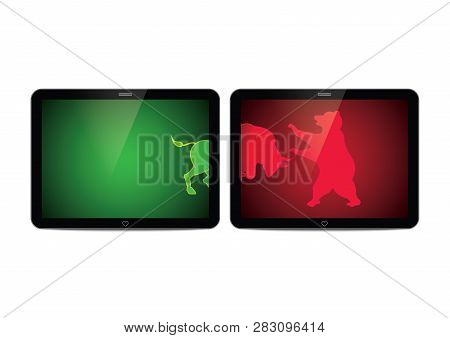 Stock Market Bull And Bear Tablet