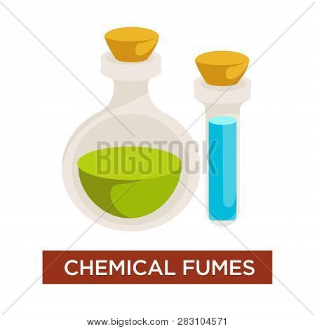 Chemical Fumes Flask With Corks Allergy And Antritis Causative