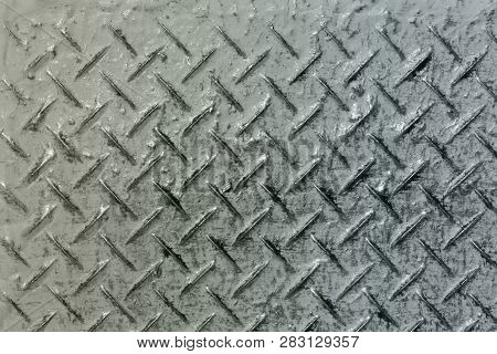 Nice Old Lime Antiskid Painted Steel Texture - Abstract Photo Background