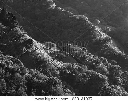 Panoramic View Of Mountain In Costa Ric