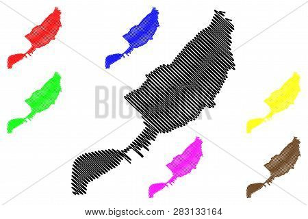 Luxor Governorate (governorates Of Egypt, Arab Republic Of Egypt) Map Vector Illustration, Scribble 