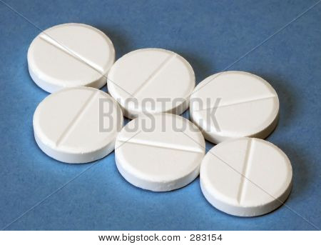 weiße Tabletten