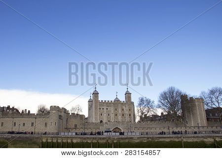 London, Uk - May 20, 2017. London Cityscape Across The River Thames With A View Of The Tower Of Lond