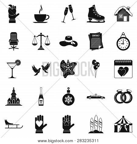 Elation Icons Set. Simple Set Of 25 Elation Icons For Web Isolated On White Background