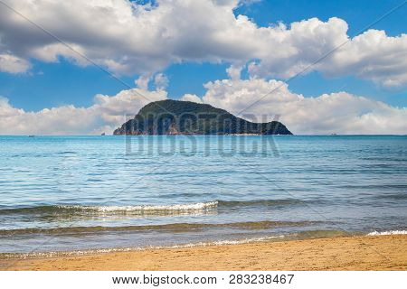 The Turtle Island Surrounds The Clear Waters Of The Mediterranean Sea