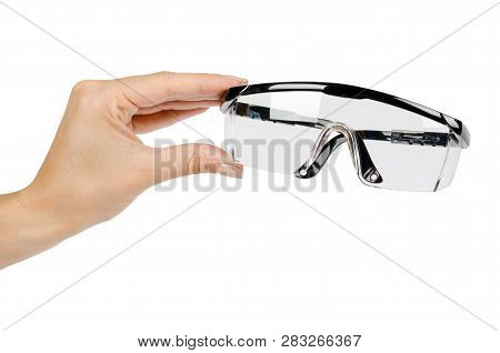 Protective Workwear To Protect Human Eyes, Safety Glasses With Hand