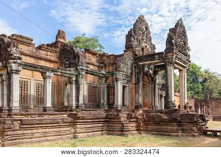 Ancient Remains Of Banteay Samre Temple, Siem Reap, Cambodia, Asia
