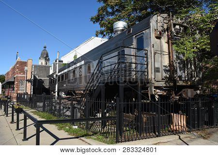 The Silver Plam Restaurant Railroad Dinning Car, Chicago, Il September 10, 2018