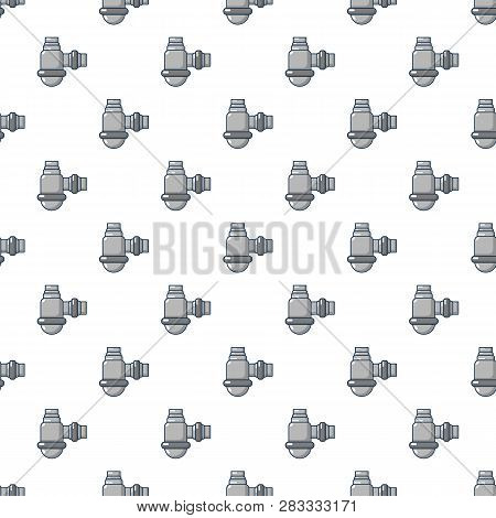 Water Sewer Sump Pattern In Cartoon Style. Seamless Pattern Illustration