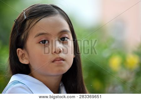 An Unemotional Female Tween
