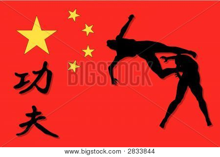 Kung Fu Illustration - Vector