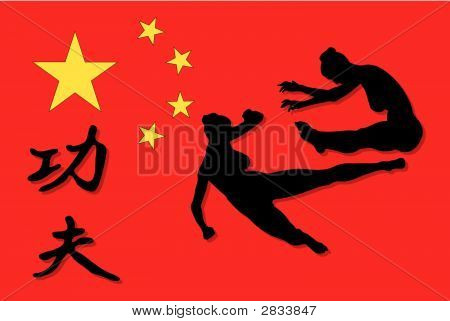 Kung Fu Illustration - Vector