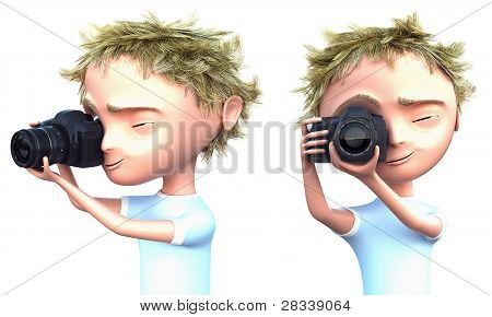Dziecko fotograf