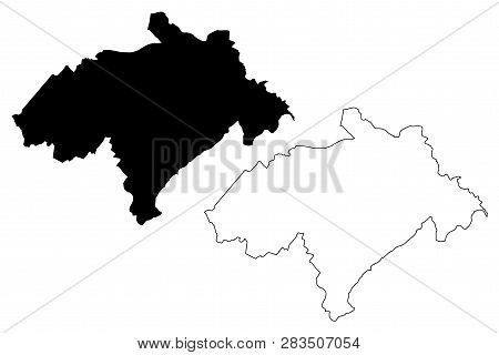 Midlothian (united Kingdom, Scotland, Local Government In Scotland) Map Vector Illustration, Scribbl