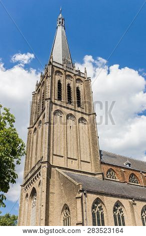 Tower Of The Historic Martini Church In Doesburg, Holland