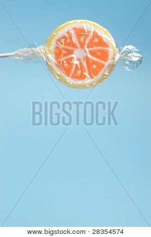 kopyalama alanı olan turuncu lolipop