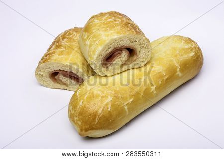 Brazilian Snack with cheese and ham