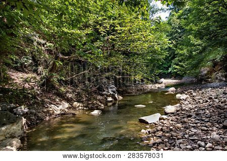 Vilash River In The South Of Azerbaijan In Summer