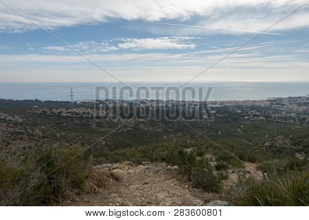 The Sea From The Top Of The Mountain In The Sierra De Irta