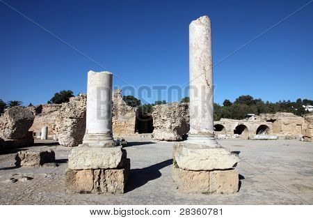 Tunisia. Ancient Carthage. The Antonine Baths