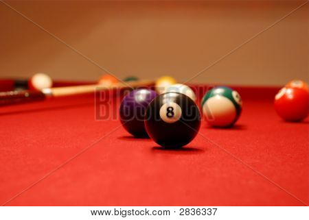 红色感觉与随机球台球桌