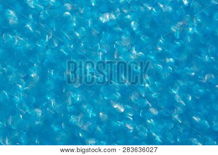 Abstrast Blurred Glittery Shiny Background, Blue, Defocused