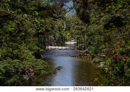 Pororari River Track, Landscape On The Pororari River Track, New Zealand, South Island, Wild New Zea