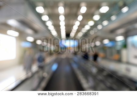 Mage Of Bur Airpot  People Use Airplan And Walk In The Terminal